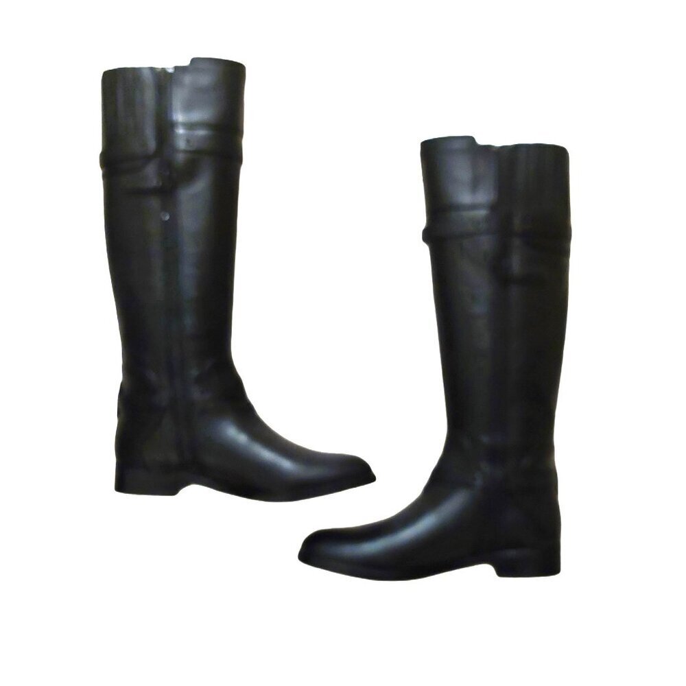 BCBGMAXAZARIA Ma Franz Black Calf Leather Boots Retail $398 - Picture 4 of 7